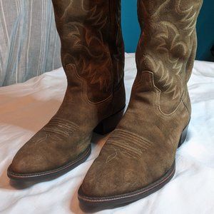 Sold - Ariat Suede Western Cowboy Boots 12EE